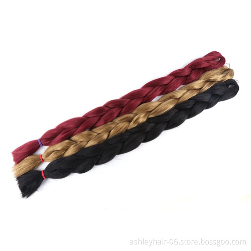 kanekalon braiding hair for african hair synthetic hair jumbo braid ultra braid 82inch